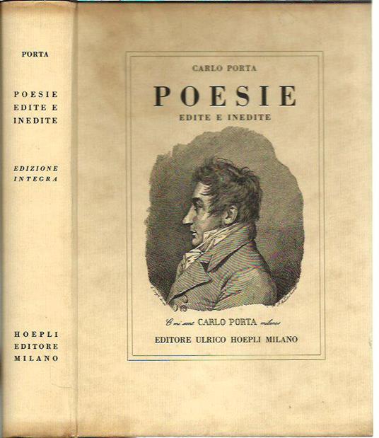 Poesie edite e inedite - Carlo Porta - copertina