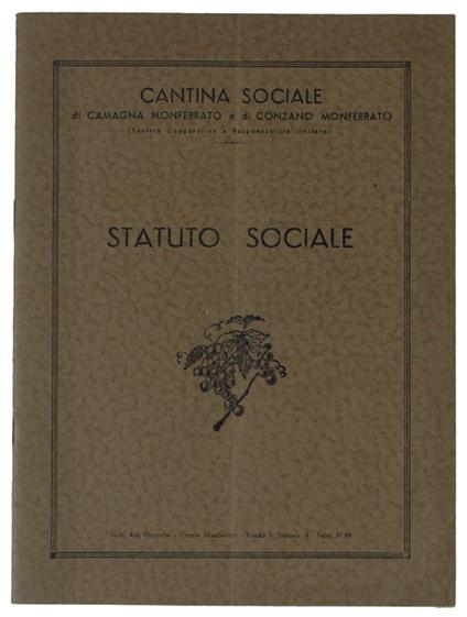 Statuto Sociale - copertina