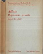 Affitto. Disposizioni generali Articoli 1615 - 1627