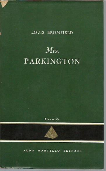 Mrs. Parkington - Louis Bromfield - copertina