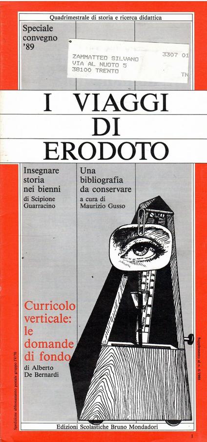 I Viaggi di Erodoto Speciale Convegno '89 - copertina