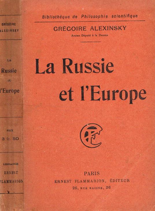 La Russie et l'Europe - copertina