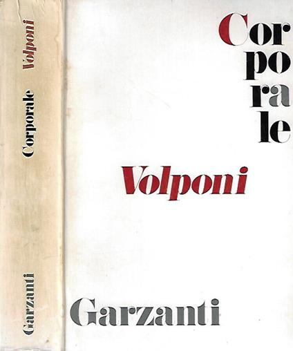 Corporale - Paolo Volponi - copertina