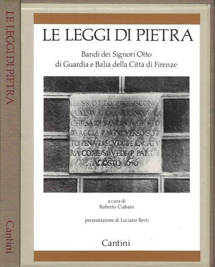 Le Leggi Di Pietra - copertina