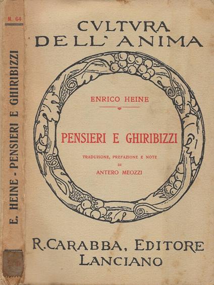 Pensieri e Ghiribizzi - Heinrich Heine - copertina