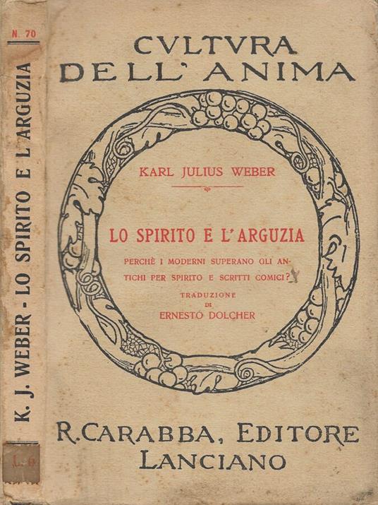 Lo spirito e l'arguzia - copertina