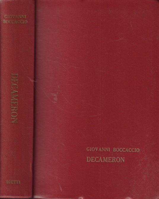 Decameron - Giovanni Boccaccio - copertina