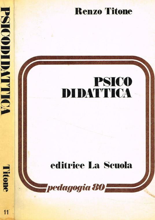 Psicodidattica - Renzo Titone - copertina