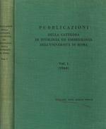 Pubblicazioni dell'istituto di istologia ed embriologia dell'università di Roma vol.1 (1964)