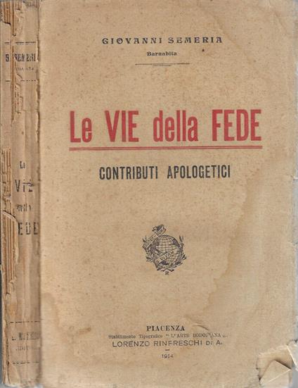 Le vie della fede - Giovanni Semeria - copertina