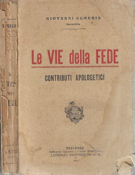 Le vie della fede - Giovanni Semeria - copertina