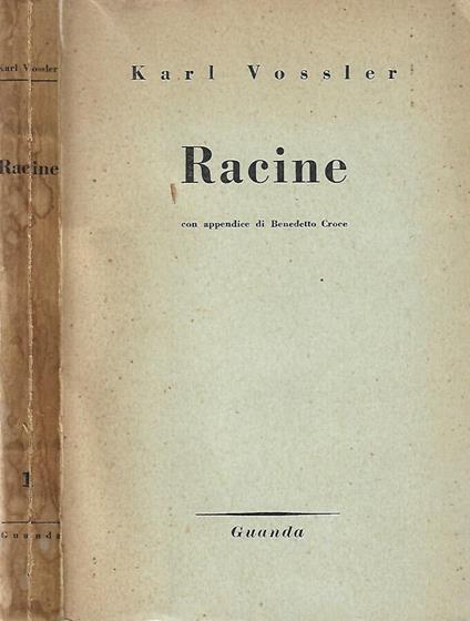 Racine - Karl Vossler - copertina