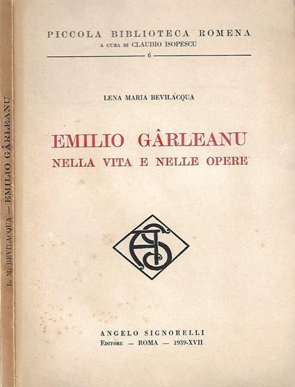 Emilio Garleanu nella vita e nelle opere - copertina