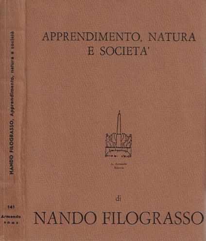 Apprendimento, natura e società - Nando Filograsso - copertina