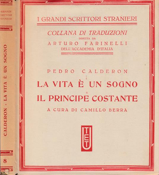 La vita è un sogno, Il principe costante - Pedro Calderón de la Barca - copertina