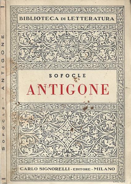 Antigone - Sofocle - copertina