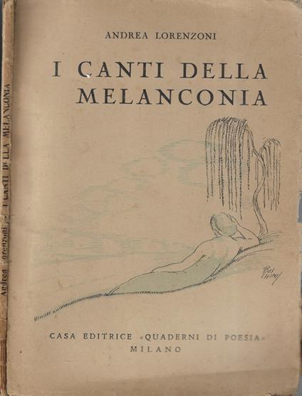 I canti della melanconia - Andrea Lorenzoni - copertina