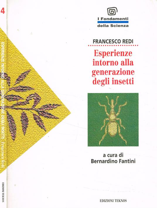 Esperienze intorno alla generazione degli insetti - Francesco Redi - copertina