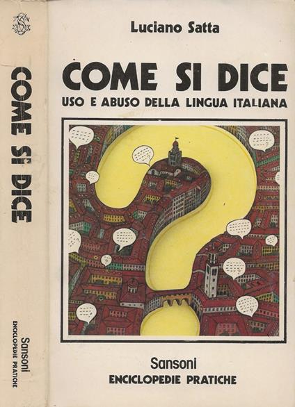 Come si dice - Luciano Satta - copertina