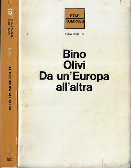 Da un'Europa all'altra - Bino Olivi - copertina