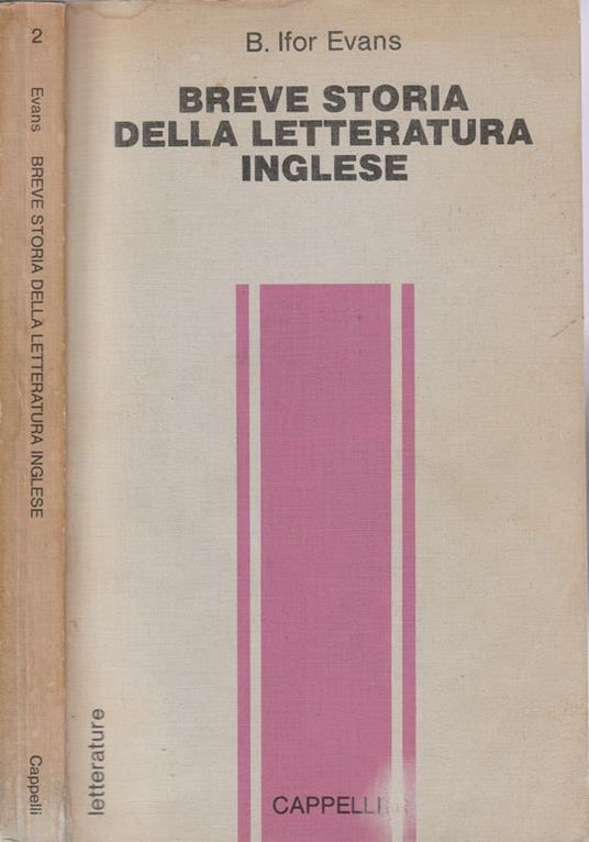 Breve storia della letteratura inglese - B. Ifor Evans - copertina