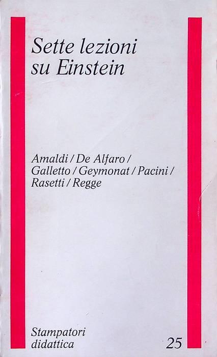 Sette lezioni su Einstein - Edoardo Amaldi - copertina