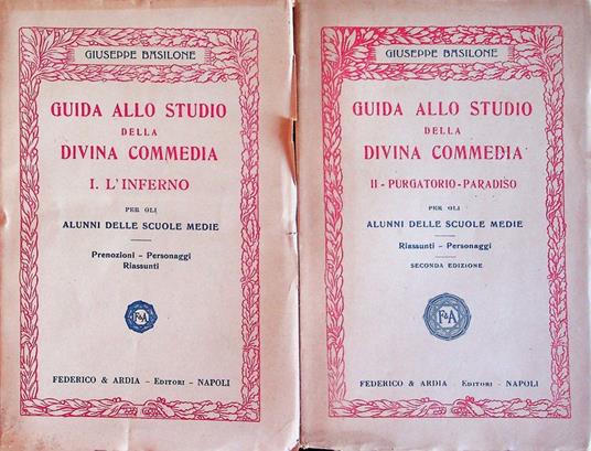 Guida allo studio della Divina Commedia - Giuseppe Bailone - copertina