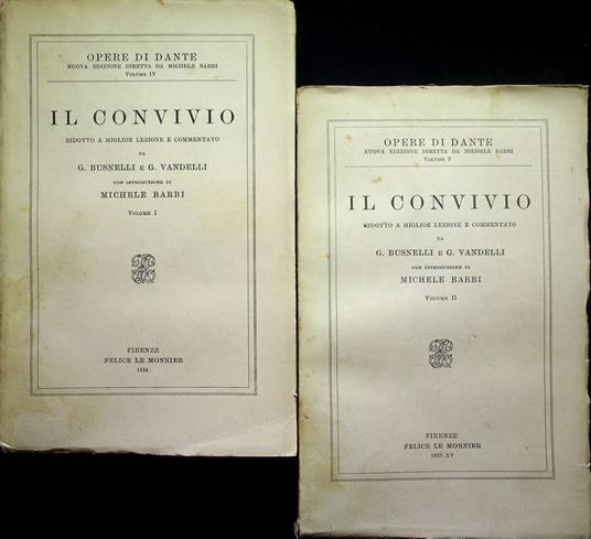 Il convivio - Dante Alighieri - copertina