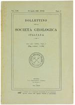 BOLLETTINO DELLA SOCIETA' GEOLOGICA ITALIANA. Volume LIX-1940. Fascicolo 1