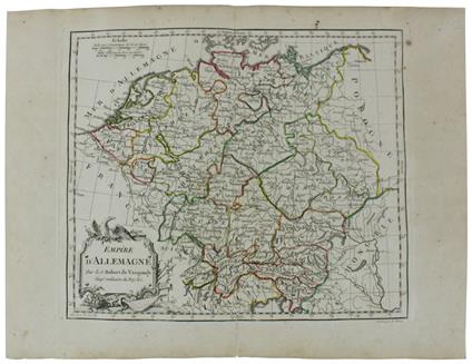 EMPIRE D'ALLEMAGNE. [Original copper engraved map, 1778] - Vaugondy (de) Robert, Dussy E - copertina