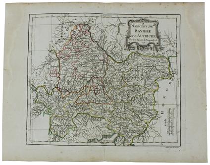 CERCLES de BAVIERE et D'AUTRICHE. [Original copper engraved map, 1778] - Vaugondy (de) Robert, Dussy E - copertina