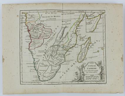 CONGO, CAFRERIE. [Original copper engraved map, 1778] - Vaugondy (de) Robert, Dussy E - copertina