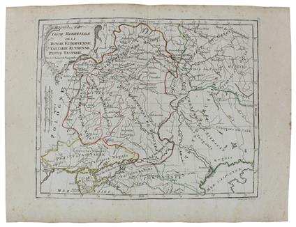 Partie Meridionale de la RUSSIE EUROPEENNE, TARTARIE RUSSIENNE, PETITE TARTARIE. [Original copper engraved map, 1778] - Vaugondy (de) Robert, Dussy E - copertina