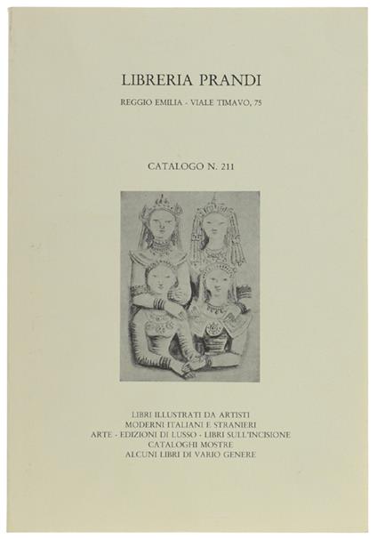 CATALOGO N. 211. LIBRI ILLUSTRATI DA ARTISTI MODERNI ITALIANI E STRANIERI.. - copertina