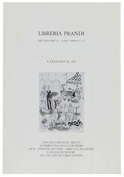 CATALOGO N. 205. LIBRI ILLUSTRATI DA ARTISTI MODERNI ITALIANI E STRANIERI.. - copertina