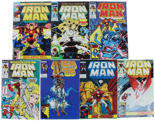 IRON MAN - Play Press 1990/92 # 12, 13, 16, 28, 29/30, 43, 45 (7 albi, freschissimi) - Play Press, - 1990 - copertina