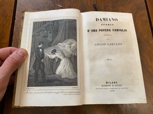 Damiano storia d'una povera famiglia raccontata da Giulio Carcano - Giulio Carcano - copertina