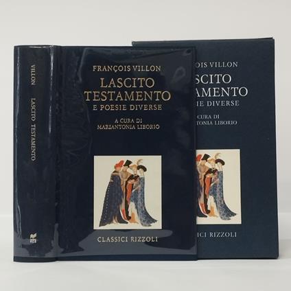 Lascito testamento e poesie diverse - Francois Varillon - copertina