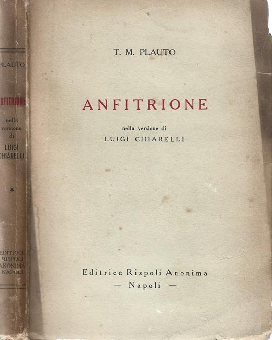 Anfitrione - copertina