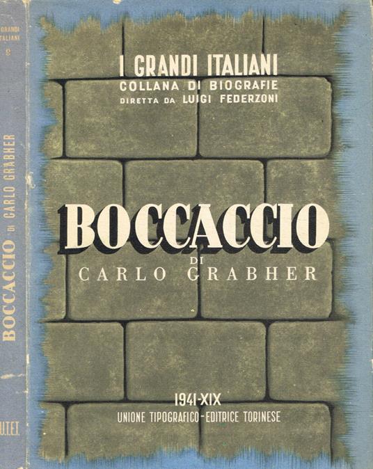 Giovanni Boccaccio - Carlo Grabher - copertina