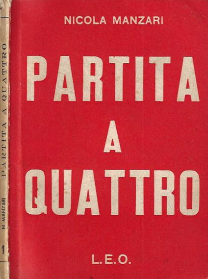 Partita a quattro - Nicola Manzari - copertina