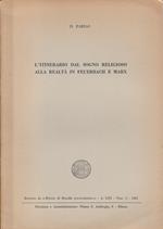 L' itinerario dal sogno religioso alla realtà in Feuerbach e Marx