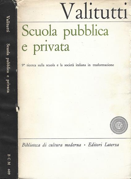 Scuola pubblica e privata - copertina