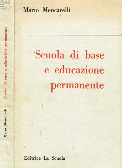 Scuola di base e educazione permanente - Mario Mencarelli - copertina