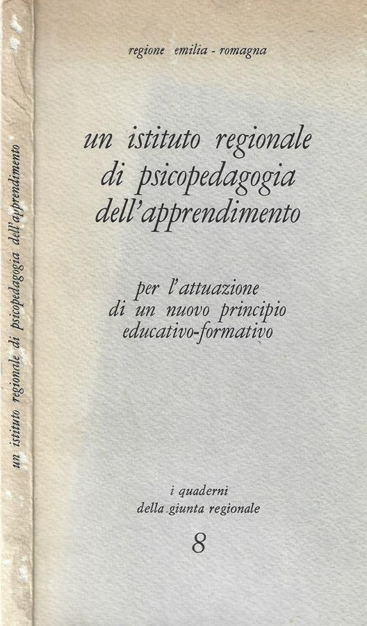 Un istituto regionale di psicopedagogia dell'apprendimento - copertina