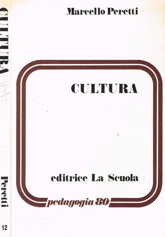 Cultura - Marcello Peretti - copertina