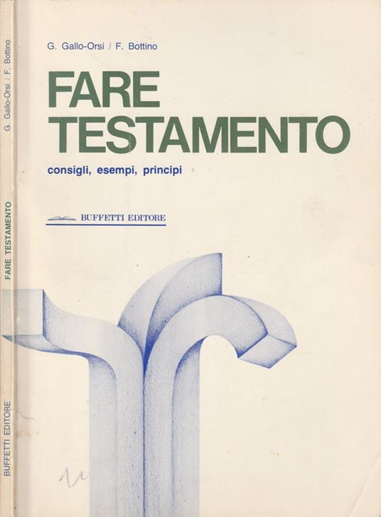 Fare testamento - copertina