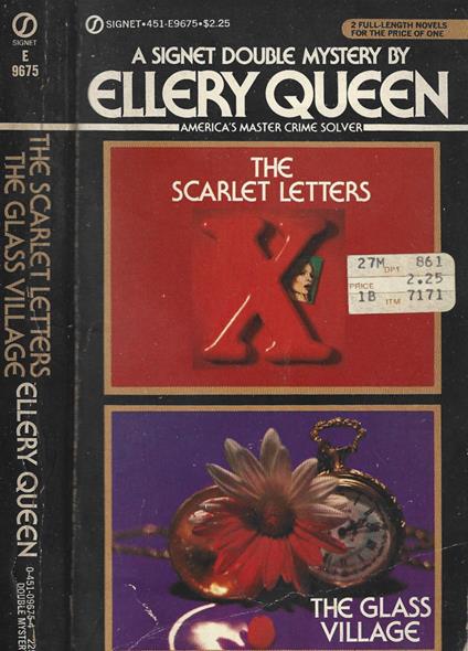 The Scarlet Letters, The glass village - Ellery Queen - copertina