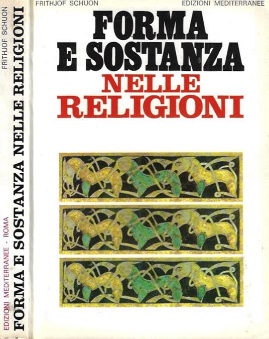 Forma e sostanza nelle religioni - Frithjof Schuon - copertina