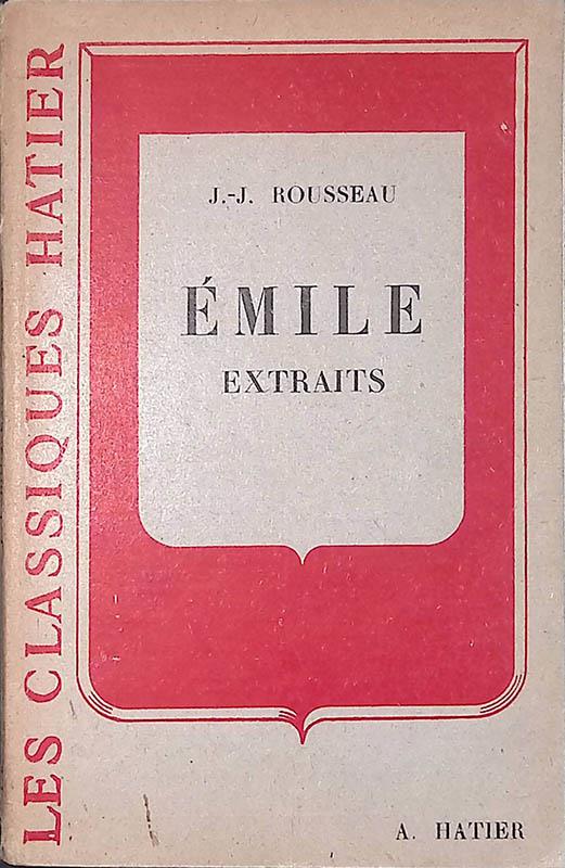 Emile. Extraits - Jean-Jacques Rousseau - copertina